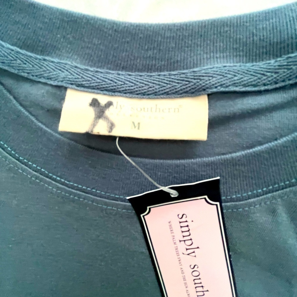 Simply Southern “If The Stars Were Made To Worship So Will I”. Size M. Grey Blue - Picture 3 of 3